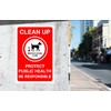 Safety First Display LTD Clean up dog fouling sign -