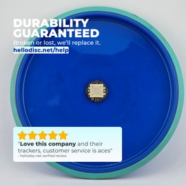 HelloDisc Disc Golf Tracker - 2 Pack - Ultralight Disc Locator - Find Lost Discs - Essential Disc Golf Accessories [White]