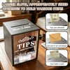 WNJ Wooden Tip Box with Lock & Slot - Secure