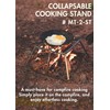 CAMPINGMOON Collapsable Campfire Cooking Stand Trivat Stainless Steel for Open