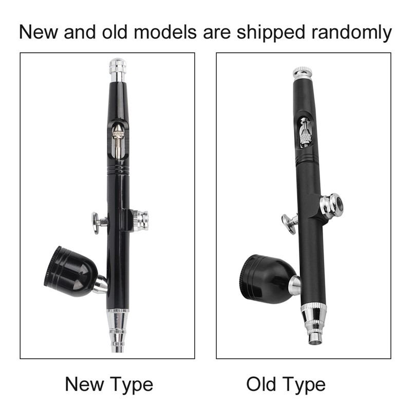 0.3mm Black Mini Air Compressor Spray Gun Airbrush Set 7CC