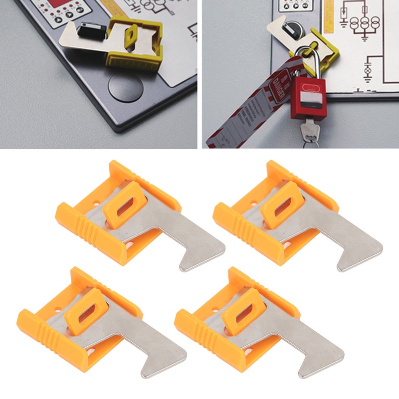 4PCS Industrial Electrical Lock Galvanized A3 Steel and PA Rotary