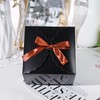 VGOODALL 10PCS Gift Candy Boxes, Black Treat Box with Ribbon