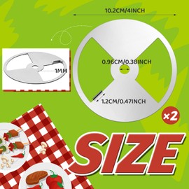 2 Pieces Smoker Pinwheel 4 Inch BBQ Air Damper Stainless Steel Grill Vent Damper Replacement BBQ Vent Smoker Supply