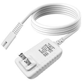 Cargador de repuesto para Waterpik Water Flosser WP360 WP360W WP450 WP450W WP462 WP462W Cable de carga Adaptador de fuente de alimentación de 2 clavijas