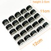 New Brothread 25pcs Black 70D/2 (60WT) Prewound Bobbin Plastic Size