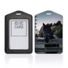023442 Pass Case, Commuter Holder, IC ID Card Holder, Black,