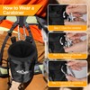 supregear Chalk Bag for Rock Climbing, Large Zipper Pocket with