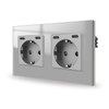 JIMEIDA Socket Grey with USB C 20 W Double Fast