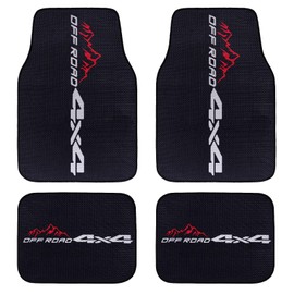 4Pcs Waterproof Universal Fit Car Floor Mats Black Car Mats Fit for Toyota Tacoma Tundra