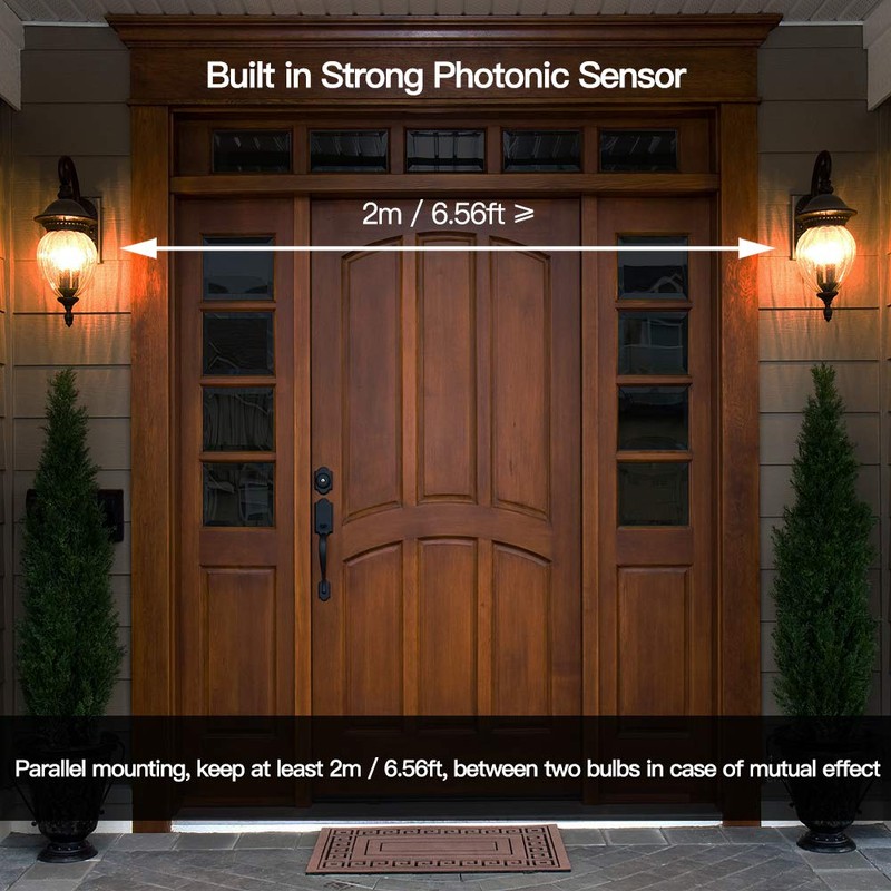 Elrigs Motion Sensor LED Bulb with Dusk to Dawn, E26