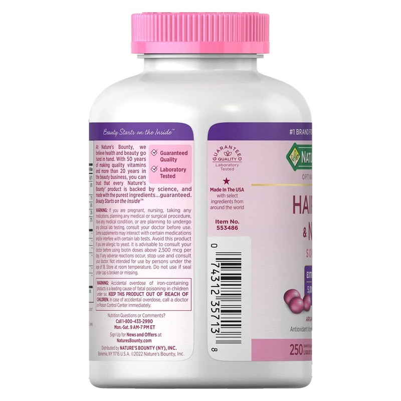 Nature’s Bounty Nature's Bounty HAIR SKIN and NAILS 250 Softgels