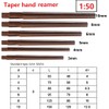 SPORTARC 1PCS/6PCS Taper Reamer Set, 1:50 Conical Degree Sharp Manual