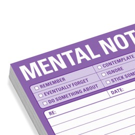 1-Count Knock Knock Mental Note Sticky Notes, to Do List Notepads, 3 x 3-inches Each