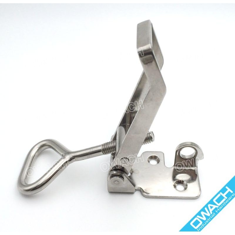 2 Pack OWACH Stainless Steel Adjustable Draw Latch Adjustable-Grip Padlockable