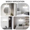 QHANTOMIZE 2 Light Brushed Nickel Vanity Lights for Bathroom, Modern