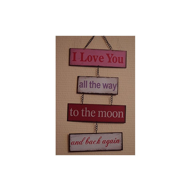 I Love You To The Moon & Back Large Metal