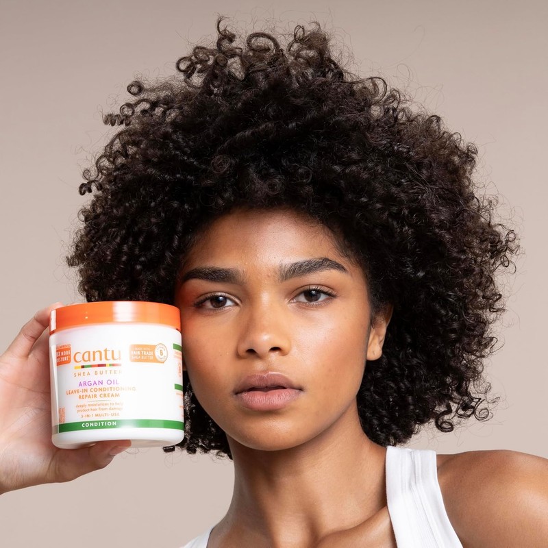 Cantu Leave-In Conditioning Repair Cream with Argan Oil, 16 oz
