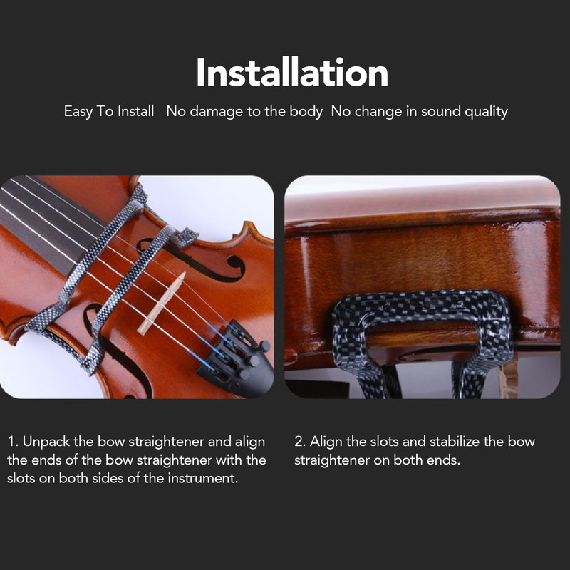 Violin Bow Straighten Corrector Tool, Practice Teaching Accessory with Left