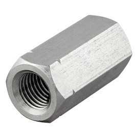 Hexagonal sleeves with internal thread, stainless steel A2 / V2A, threaded sleeves, connecting sleeves, spacer nuts, long nut (M6 x 30 mm, pack of 50)