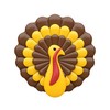 SpinningLeaf Thanksgiving Turkey Sandwich Cookie Chocolate Candy Mold
