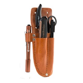Southwire Tools & Equipment 59724340 ESP-KIT Electrician Splicing Kit with Boot Knife, ESP Scissors, LED Pen Light, Marking Pen, and Rugged Leather Pouch, Comfort Grip Handles, 1 Kit