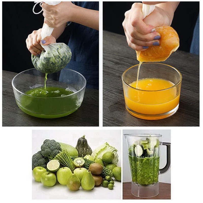 Filtering Net for Food Filtering, Heat Resistant Strainer, Set of