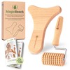 MagicBeech - Face Massager Set: Madero Massage Roller & Face