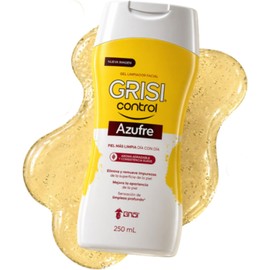 Grisi Control Gel Limpiador Facial Azufre 3% para Piel Grasa y Sensible 250 ml