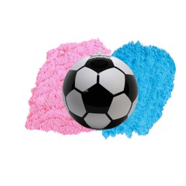 Gender Reveal Soccer Ball | Pink and Blue Powder in Each Kit | Easy to Assemble | Great Party Idea