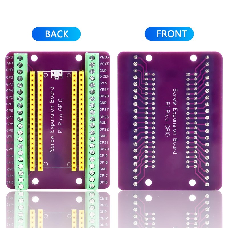 APKLVSR Pack of 2 Breakout Board for RPI PICO Expansion
