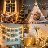Rechargeable Star String Lights Battery Operated with 8 Modes, 17FT