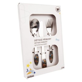 Children's Cutlery Set Stainless Steel with Aeroplane Motif Set of 3