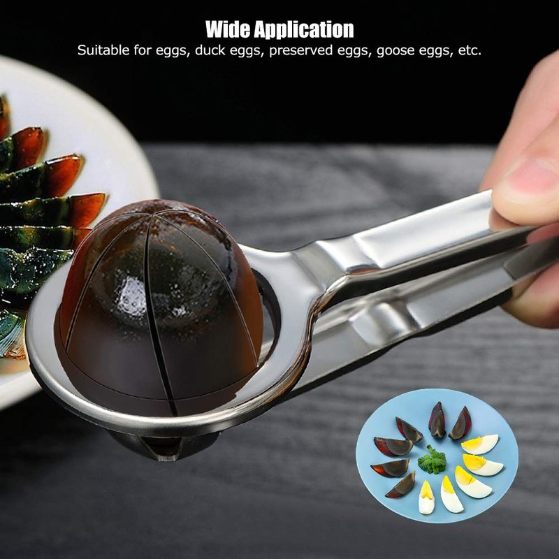 Stainless Steel Egg with Handle Cutter Egg Cutter Cutting Pliers