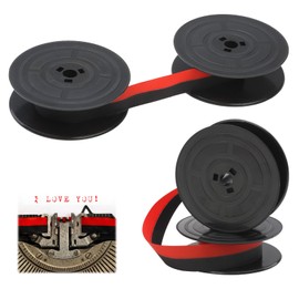 Pack of 2 GR1 Ink Ribbons for Typewriter, Compatible with Classic Models, Nylon Typewriter Ink Ribbon, Double Spool Typewriter Ink Ribbon, Each 7 Metres (Set E)