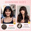 S-noilite Hair Toppers for Women with Bangs Real Human Hair
