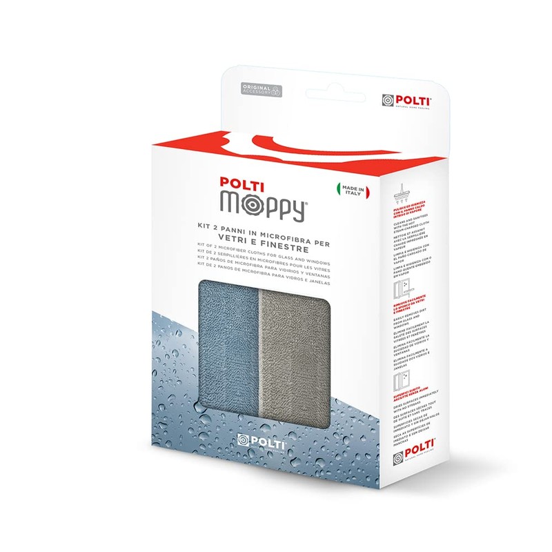 Polti Moppy Microfibre Cleaning Cloths (Pack of 2)