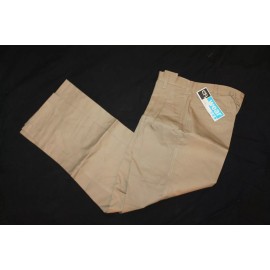 CFJ Wear Men's Khaki School Uniform Pleated Slacks NWT Size 32 x 32