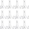 Boao 12 Pack Plastic Easel Stand Display Card Plate Stands
