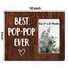 NGAEAK Grandpa Gifts From Grandkids - Rustic Wood Picture Frame,