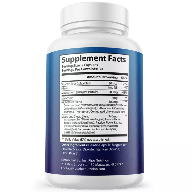 Just Ripe Nutrition PhenQ PM- Dietary Supplement 60 Capsules (2