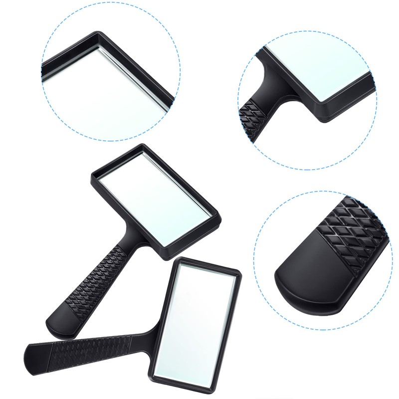 Blulu 10X Handheld Magnifier, 3.77 x 1.89 Inch Rectangular Magnifying