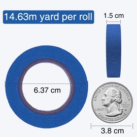 OWLKELA Colored Masking Tape 14.63 m Per Roll, 6 Rolls Rainbow Colors Painting Tape, Painters Tape, Craft Tape, Labeling Tape, Paper Tape for Bullet Journals, Party Decorations, DIY Craft