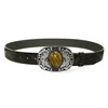 GURANSE Natural Gems Stone Belt Buckle With Acanthus Rectangle Frame