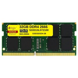 DOLGIX 32GB DDR4 2666MHz PC4-21300 1.2V 2Rx8 260-Pin SODIMM Laptop RAM Memory Module