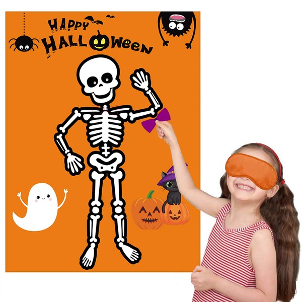 Happy Storm Halloween Party Games for Kids, Pin The Bow