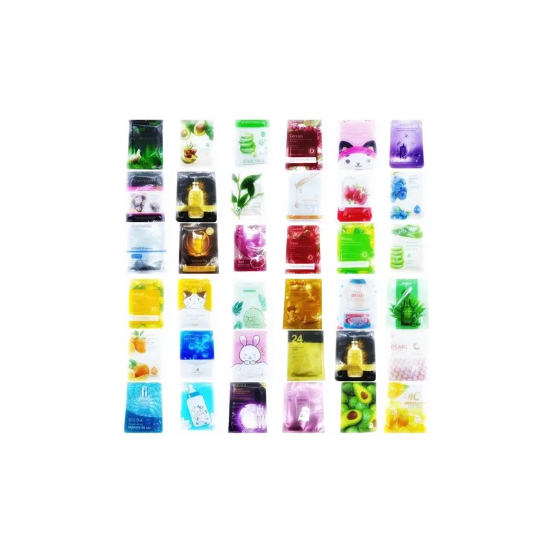 Pack De 50 Piezas Mascarillas Faciales Surtidos Coreanas