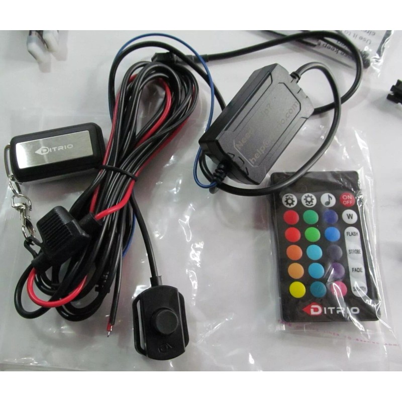 DITRIO M12R UNDERGLOW MULTICOLOR 12pc LED STRIP LIGHT KIT FOR