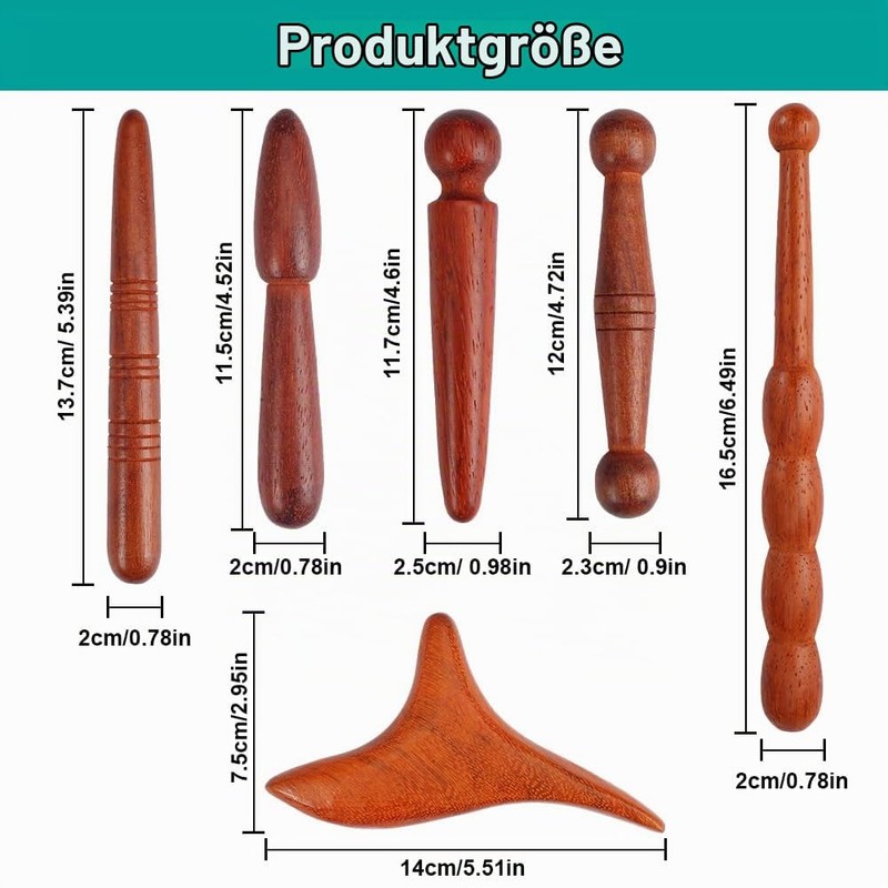 Trigger Point Massager, Trigger Wood Massage, Foot Massager, Pack of