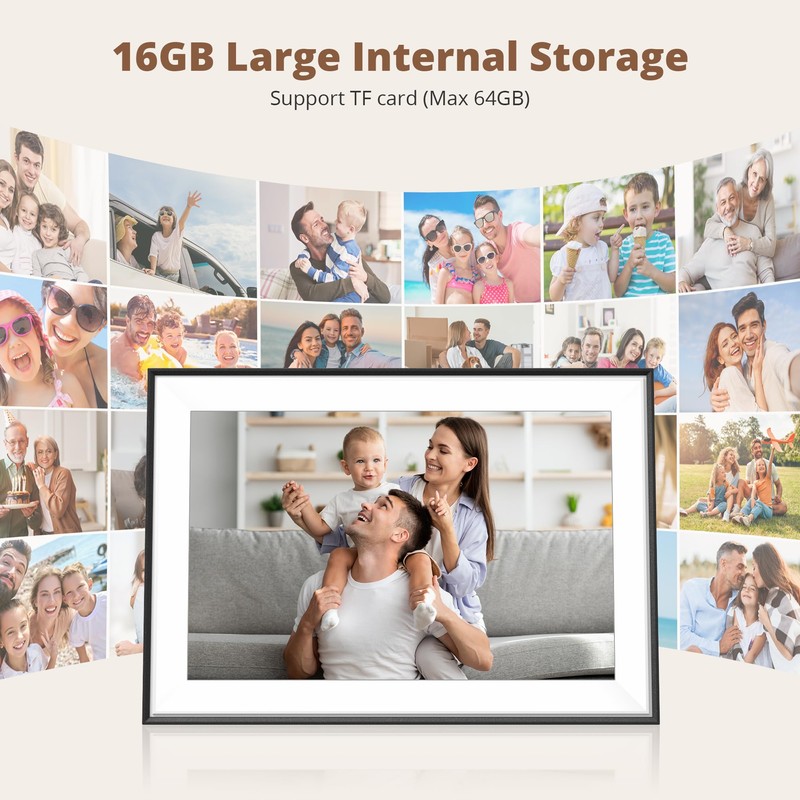 Dragon Touch 10.1'' WIFI Digital Picture Frame - 1280*800 HD